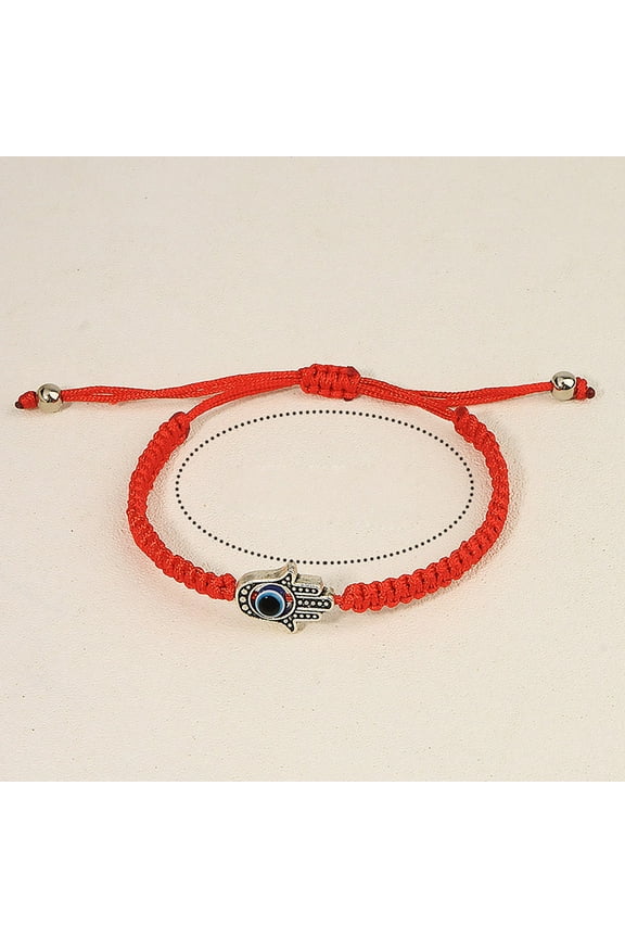 Jewelry Evil Eye Bracelet Red Alloy 2Pcs