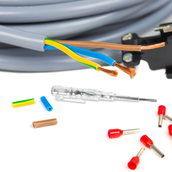 Soimiss Electric Tester Tool Voltage Detector Pen Tester Slotted 2Pcs Back to School