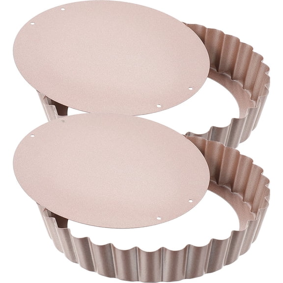 Soimiss baking pan Tart Pan Non-stick Easy to Clean Friends Baking 2pcs