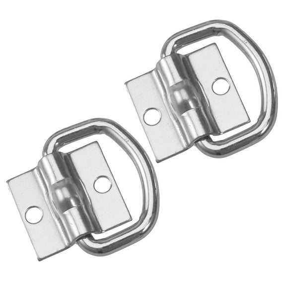 UNOMOR 2Pcs Car Cargo Anchors Trailer Tie Down Anchor Galvanized Iron Trailer Accessories Vehicle Use