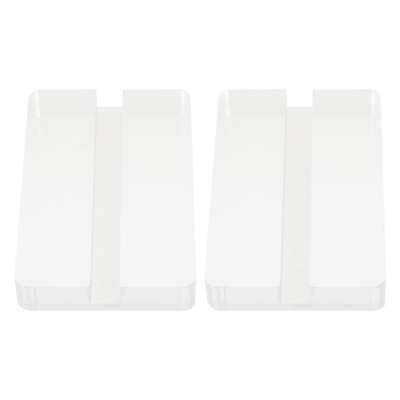 Soimiss 2Pcs Acrylic Transparent Desktop Card Support Stand with Anti Overturn Flat Base