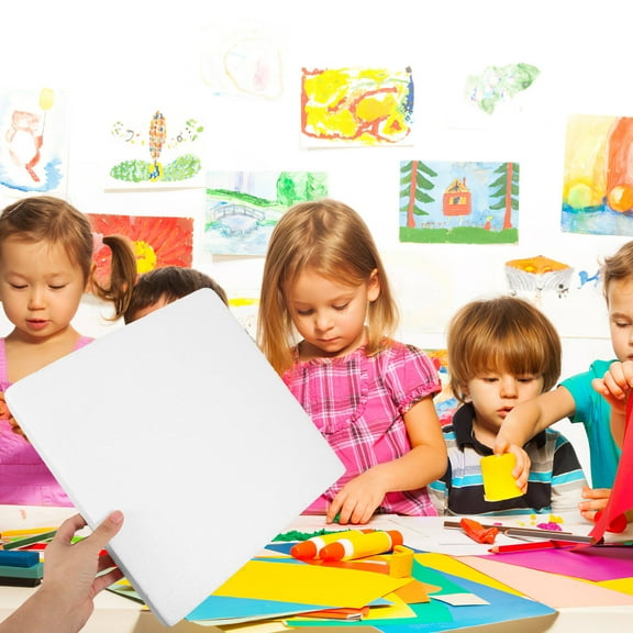 Soimiss 2Pcs High Density White Foam Bricks DIY Craft Foam Sheets for Sculpting and Model Making Projects