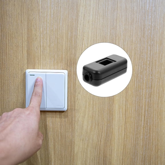 Soimiss 2Pcs Inline Shell Power Switch Case for Floor Lamp with Flame Retardant ABS and Rubber