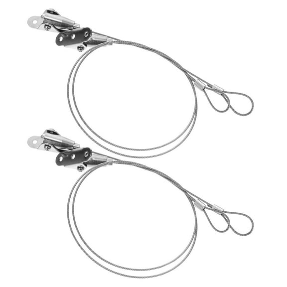 Soimiss 2Pcs Silver Wire Ceiling Hooks Durable Picture Hangers for Artwork Display