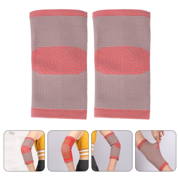 UNOMOR 2Set Elbow Guard Sleeve Spandex Assorted Color for Athletic Use Men