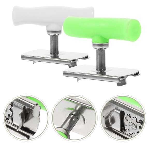 Soimiss 2Pcs Portable Jar Opener with Stainless Steel Lid Opener Tool for Home Camping and Travel