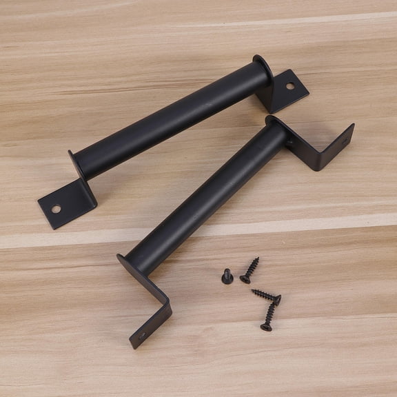 UNOMOR 2Set Retro Pull Handle Black Aluminum Alloy Environmental Protection Homeowners
