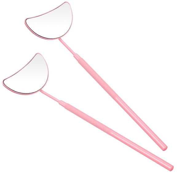 Soimiss Handheld Lash Mirror Eyelash Extension Mirrors Glass 2 Pcs