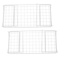 thumbnail image 1 of Soimiss 2Pcs White Hanging Space Saving Shoe Rack Organizer for Home Wardrobe Shelves, 1 of 8
