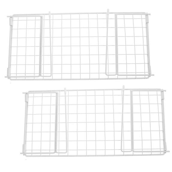 Soimiss 2Pcs White Hanging Space Saving Shoe Rack Organizer for Home Wardrobe Shelves