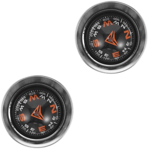 Soimiss Black ABS Dash Mount Compass - Practical and Stylish Car Accessory 2Pcs
