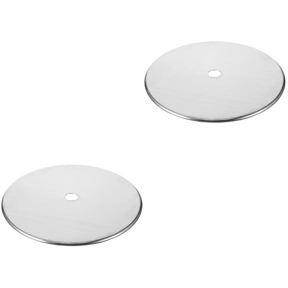 Soimiss 2pcs Stainless Steel Induction Cooker Sinking Ring Induction Cooker Adapter Plate Heat Diffuser Ring
