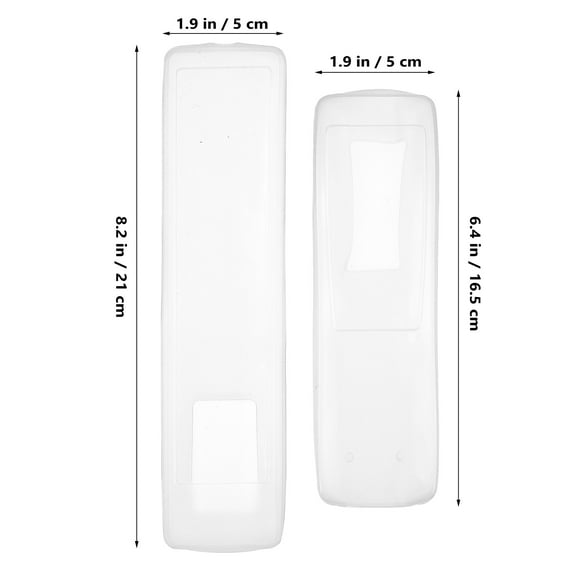 Soimiss 3Pcs Transparent Silicone Remote Control Cover Protective Sleeve for TV and Ac