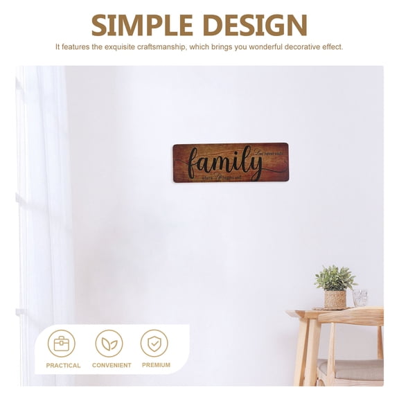 Soimiss 1Set Wooden Wall Sign with Letter Design Assorted Color for Indoor Room Decoration