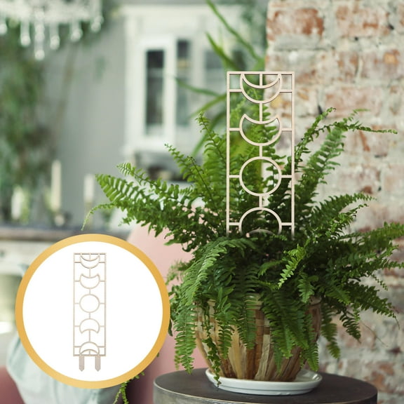 Soimiss Potted Planting Trellis Plants Trellis Khaki Wood 3pcs