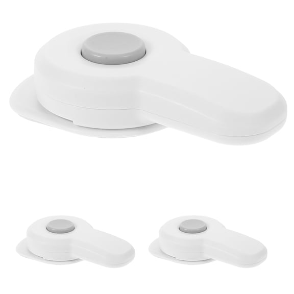 UNOMOR 3Pcs Freezer Door Locks White Plastic for Child Safety