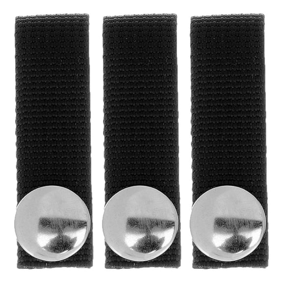 Soimiss 3Pcs Replacement Hard Hat Chin Strap Black Polyester Lightweight and Easy Install