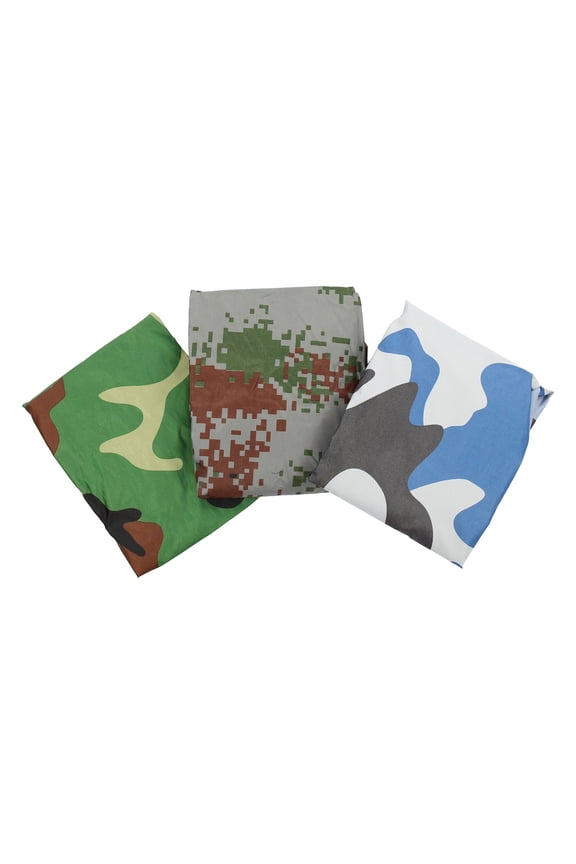 3Pcs Waterproof Backpack Rain Cover Assorted Color Elastic Outdoor Hiking Bag Protector