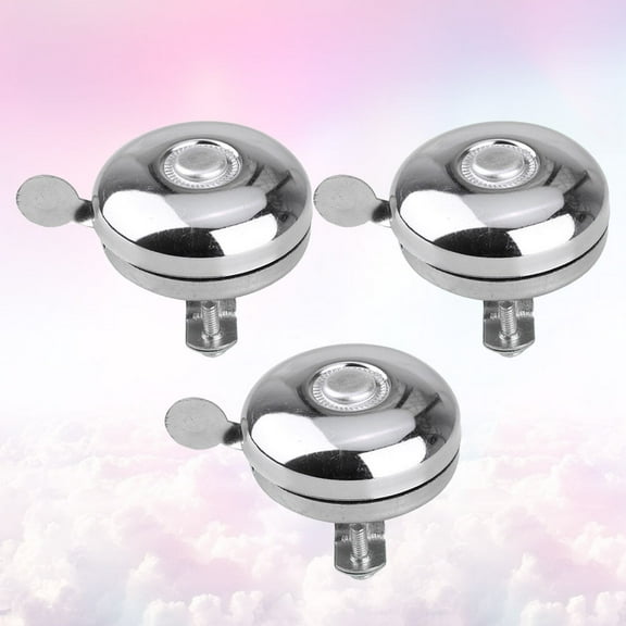 UNOMOR 3pcs Mountain Road Bike Bell Metal Round Handlebar Accessory for Adults