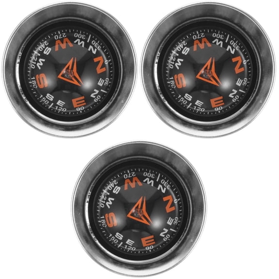 Soimiss Black Automotive Compass for Car Dashboard Accurate 3Pcs