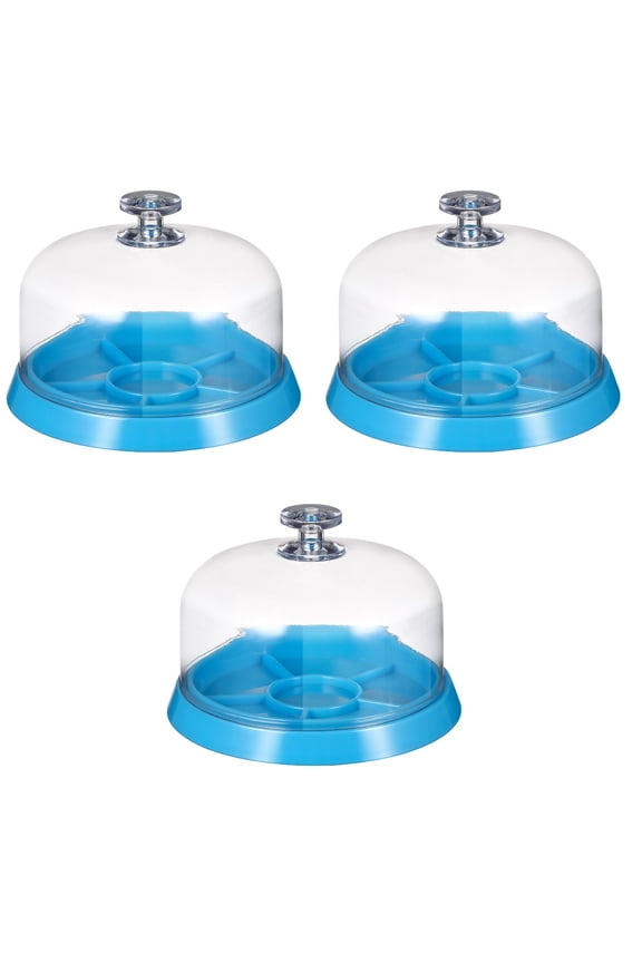 UNOMOR 3pcs Watch Movement Tray with Dust Lid Dome-shape Storage Box for Watch Parts Watchmaker Tools