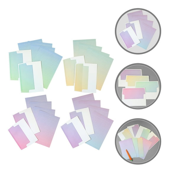 UNOMOR 4 Sets Stationery Paper With Romantic Stationery Elegant Design For Adults