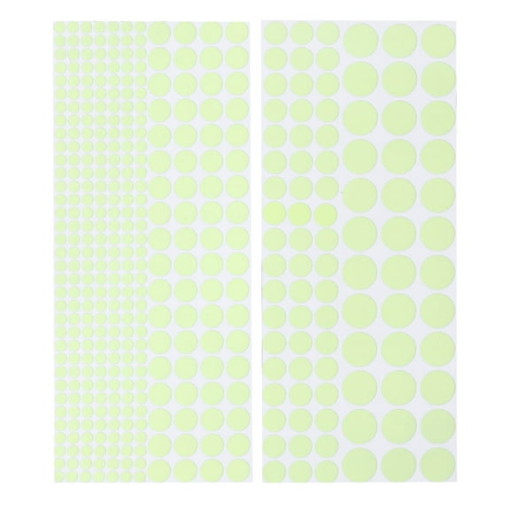 Soimiss 407Pcs Glow in The Dark Dots Wall Stickers Light Green for Glass Ceramic Tile Decoration