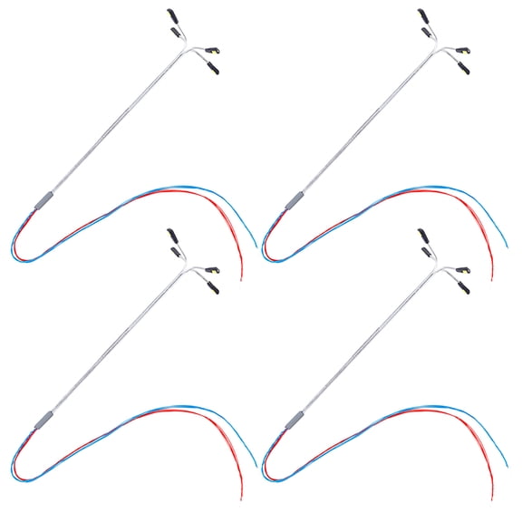 Soimiss LED Street Lights Model Making Mini Street Lamp White 4Pcs