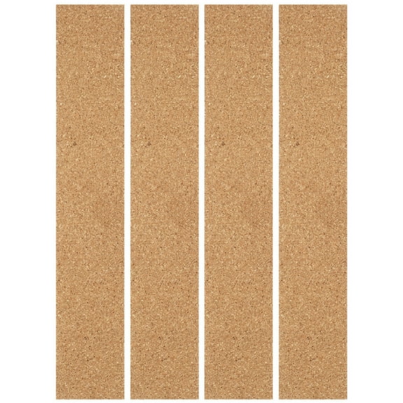 Soimiss 4Pcs Natural Cork Board Self Adhesive Khaki for Office Bulletin