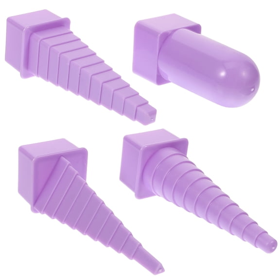 UNOMOR 4pcs DIY Paper Curling Tool Plastic Purple for Friends and Home Use