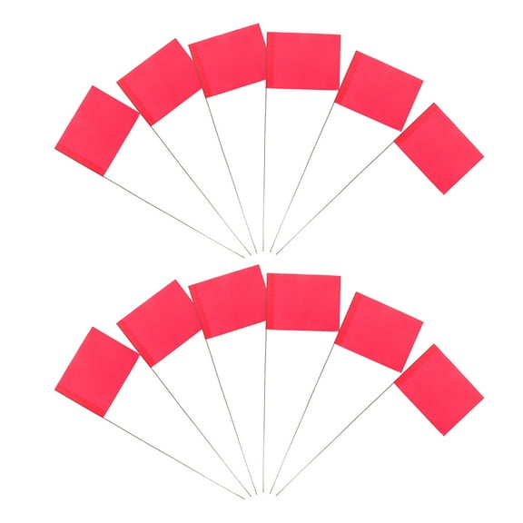 Soimiss garden marker Marking Flags PVC Irrigation Marker Sewer 50Pack