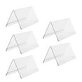 thumbnail image 1 of Soimiss 5Pcs Clear Acrylic Place Cards Name Display Rack Double Side Tent Shaped Holders, 1 of 8