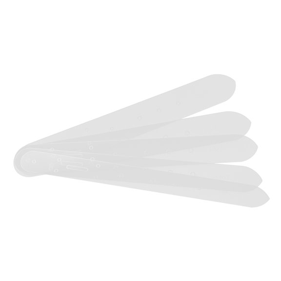 Soimiss 5Pcs Plastic Leathercraft Belt Hole Punch Stencils Tool Kit for DIY Leatherworking and Belt Making