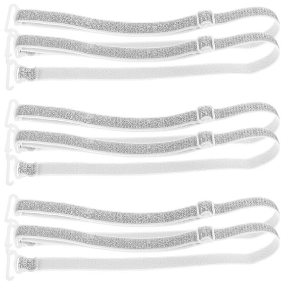 Soimiss 6Pcs Elastic Adjustable Bra Strap Extender for Dresswear