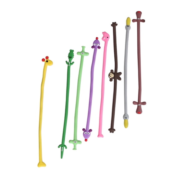 Soimiss 8Pcs Assorted Color Cable Organizers for Managing Cellphone Cords Headsets and Charging Lines