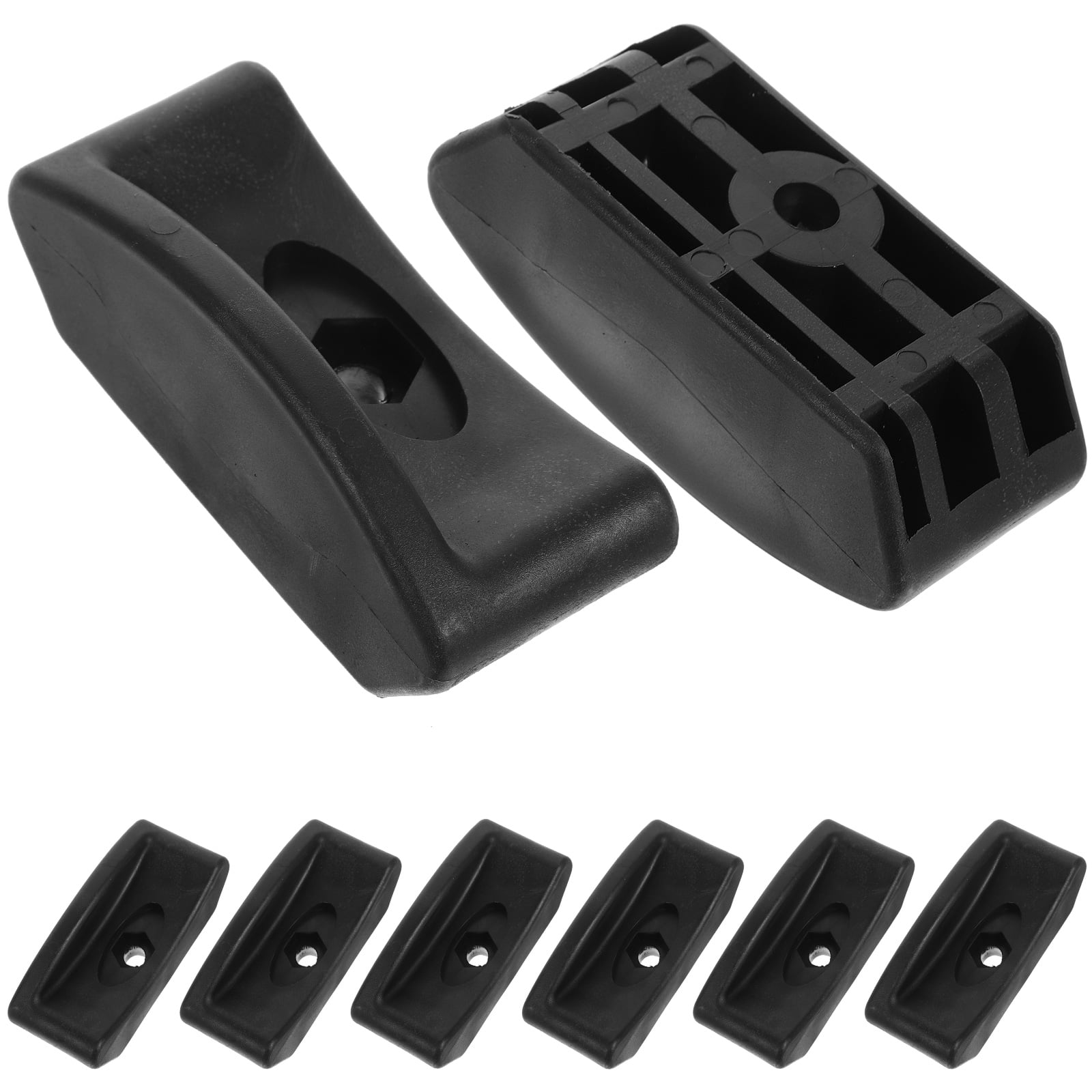 Soimiss 8 Pcs Dumbbell Racks Dumbbell Storage Rack Stand Black PP for Workout Space
