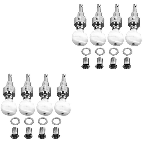 Soimiss 8 pcs Banjo Machine Heads Tuning Pegs Tuners Keys with 4 Bushings for Banjo