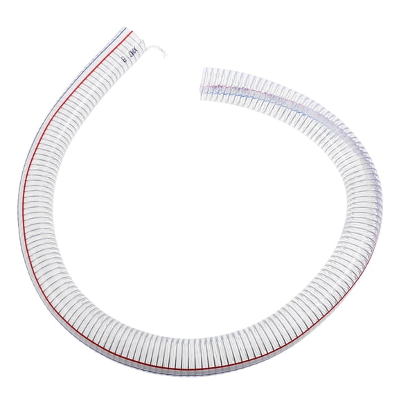 Soimiss Clear PVC Tubing with Embedded Spiral Steel Wire Flexible Hose for Industrial and Agricultural Use
