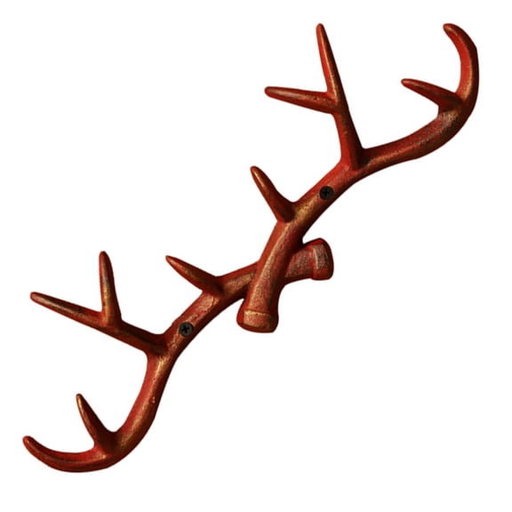 UNOMOR Antler Hanger Wall Hooks for Hanging Iron Vintage Office Decor 1Set