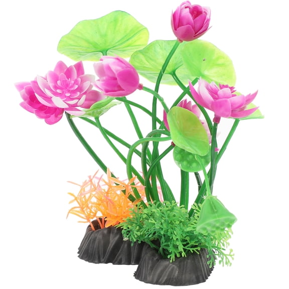 UNOMOR Aquarium Decoration Fish Aquarium Decor Bright Colors Plastic 1Pack