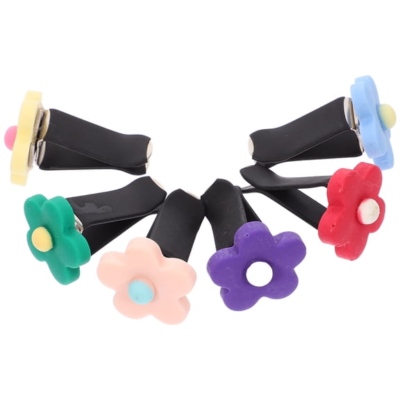 Soimiss 6Pcs Car Vent Diffuser Clip Floral Air Freshener for Auto Interior Decoration Assorted