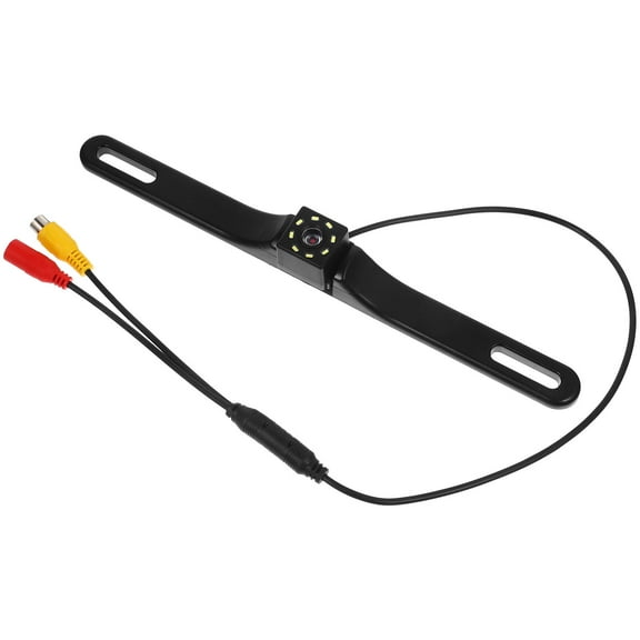 Soimiss Car Safety Reverse Camera Black High Definition with 8 LED Lights for Night Driving