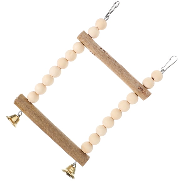 Soimiss parrot swing toy Bird Swing Toy Light Brown Teething Resting 1 Set