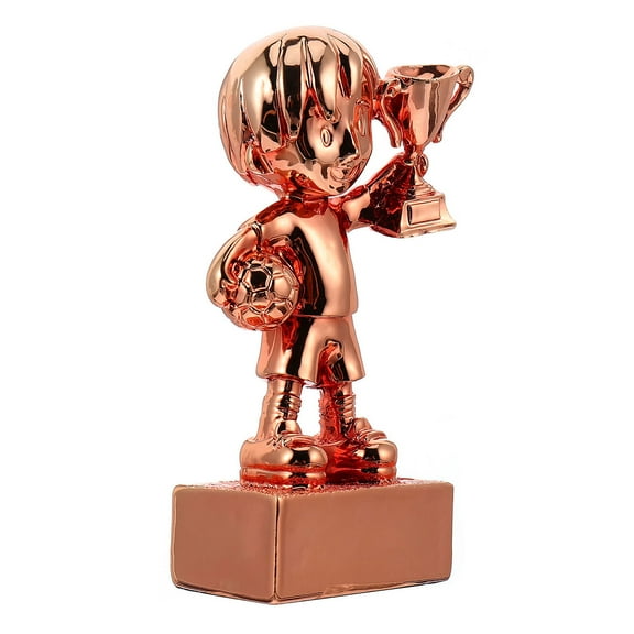 Soimiss Stylish Brown Resin Football Trophy for Sports and Party Decor