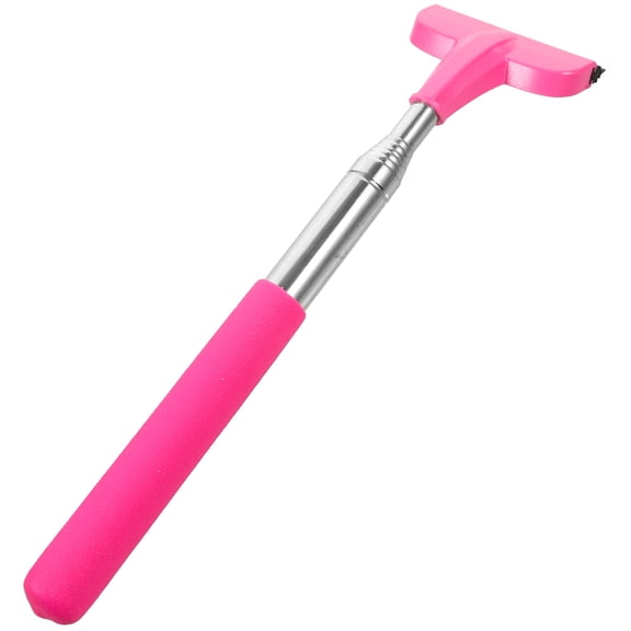 Soimiss Car Window Cleaner Tool Pink Telescopic Squeegee for Rearview Mirror Safe Driving