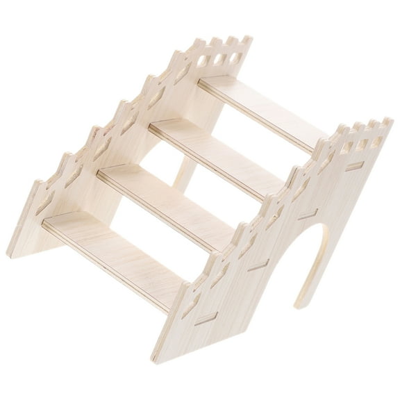UNOMOR Chinchilla Cage Landscaping Ladders Animal Ladder Wooden Beige 1 Set