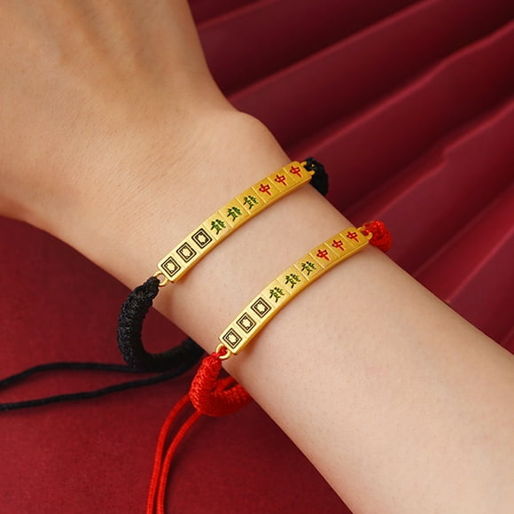 Chinese Traditional Bracelets Handmade String Bracelet Black 1Pcs