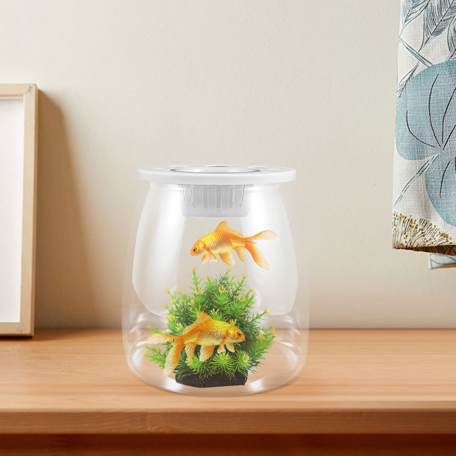 Soimiss Fish Tank for Goldfish Transparent 1 Pcs - Walmart.com - Vertical Aerated Fish Tank For Goldfish Care