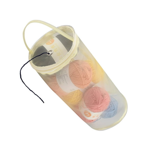 Soimiss Crochet Hook Organizer Case Storage Bag Beige 1Pcs