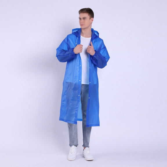 Soimiss Camping Rain Gear Raincoat Dark Blue EVA 1Pcs